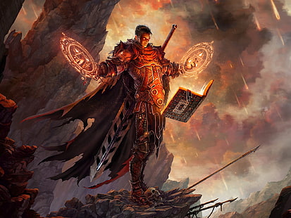 Fantasy, Sorcerer, Mage, Warrior, HD wallpaper HD wallpaper