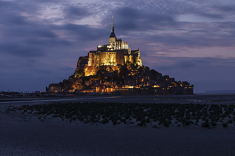 Frankreich, Mont-Saint-Michel, Basse-Normandie, HD-Hintergrundbild HD wallpaper