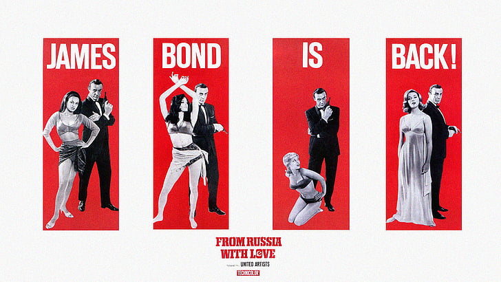 bond, connery, james, love, posters, russia, sean, women, HD wallpaper