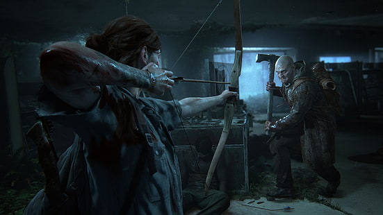  video games, The Last of Us 2, bow, arrows, HD wallpaper HD wallpaper