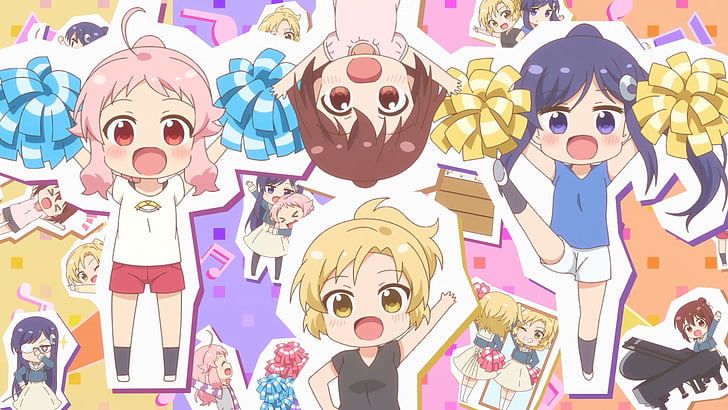 Anime, Anima Yell!, Arima Hizume, Hatoya Kohane, Sawatari Uki, Tatejima Kotetsu, HD wallpaper