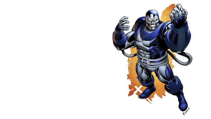 Илюстрация на персонажа на Marvel, Апокалипсис (персонаж), Marvel Comics, комикси, X-Men, произведения на изкуството, бял фон, HD тапет