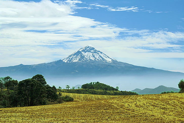 Vulcani, Popocatépetl, Messico, Vulcano, Sfondo HD