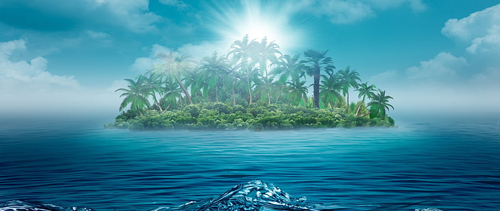 Fantasiekunst, Insel, HD-Hintergrundbild