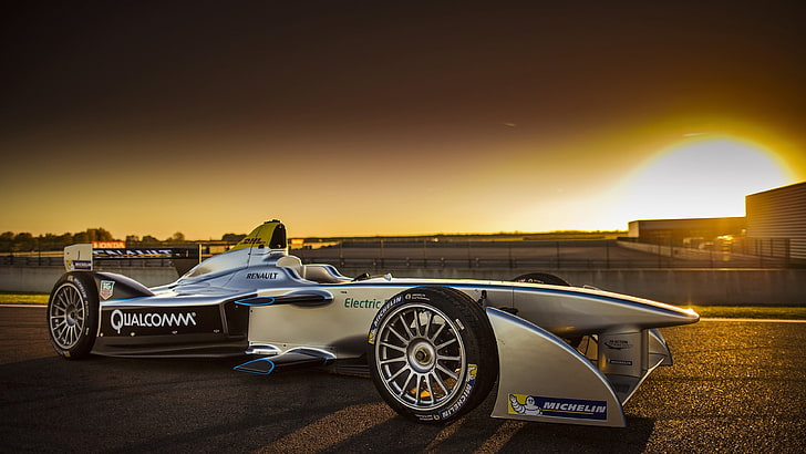 FIA Formula E 2015, Sportwagen, Elektroautos, Virgin Racing Formula E Team, elektrisch angetriebener Sportwagen, HD-Hintergrundbild