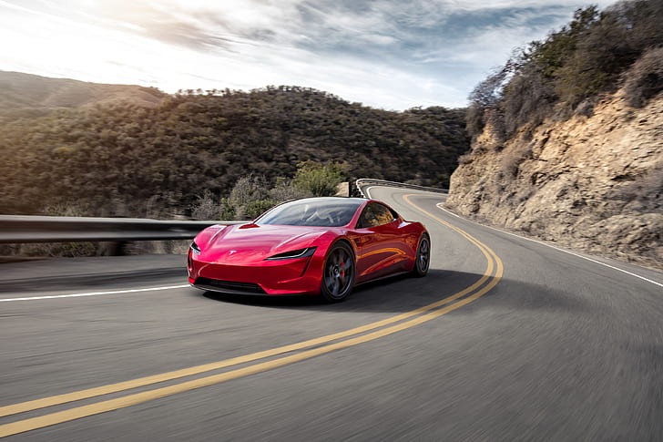 Tesla Roadster, Tesla, Elektroautos, 2018 Autos, 4k, hd, HD-Hintergrundbild