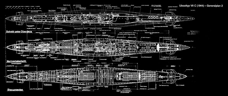 Военные корабли, немецкая подводная лодка типа VII, подводная лодка, HD обои