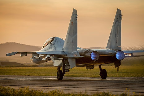 Kampfflugzeuge, Sukhoi Su-30, HD-Hintergrundbild HD wallpaper