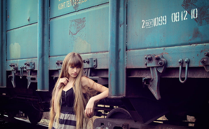 женщины, поезд, средство передвижения, модель, HD обои