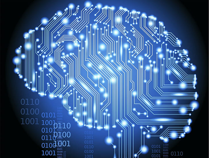 brain, computer, engineering, science, tech, HD wallpaper