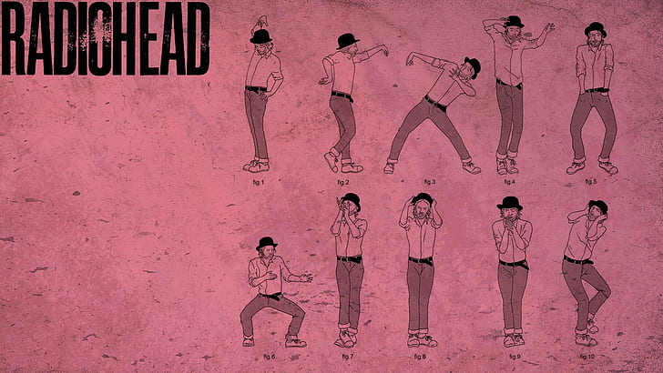 Radiohead, ilustração do radiohead, música, 1920x1080, radiohead, HD papel de parede