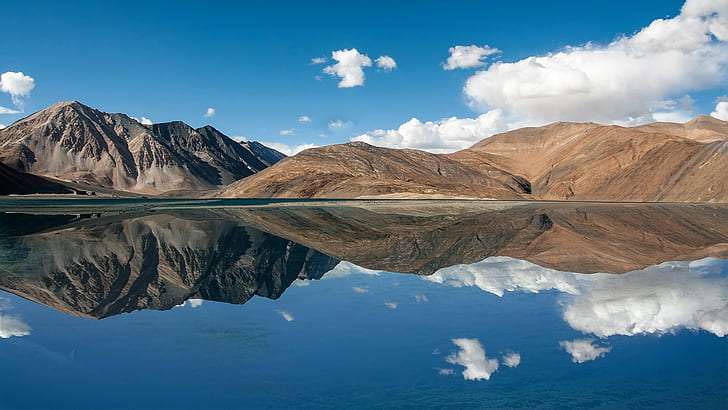 lake, Jammu, Kashmir, Pangong, 4k pics, HD wallpaper