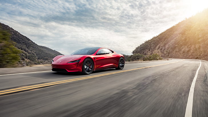 Roadster, Tesla, Fondo de pantalla HD