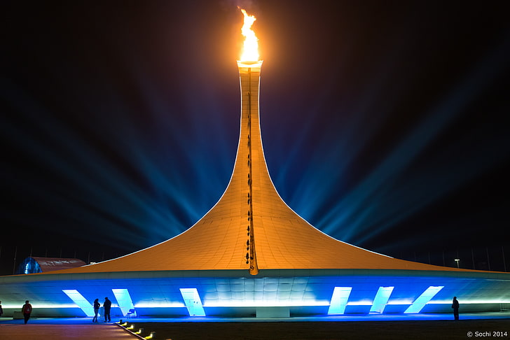 โครงสร้างแลนด์มาร์กสีน้ำตาล, เมือง, เกม, รัสเซีย, โอลิมปิก, โซซี, 2014, โซชี 2014, การแข่งขันกีฬาโอลิมปิกฤดูหนาวครั้งที่ 20, การแข่งขันกีฬาโอลิมปิกฤดูหนาวที่โซชี 2014, เปลวไฟโอลิมปิก, หม้อไฟโอลิมปิก, วอลล์เปเปอร์ HD