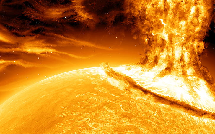 Sun Explosions Outer Space Planets Solar Flares Wallpaper 87210, HD wallpaper