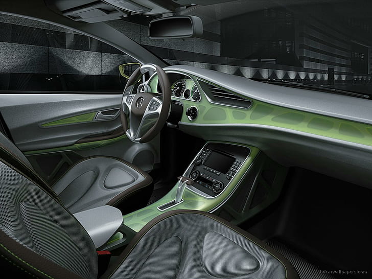 Mercedes Benz Concept BlueZERO Interior, bilinteriör, interiör, koncept, mercedes, benz, bluezero, bilar, mercedes benz, HD tapet