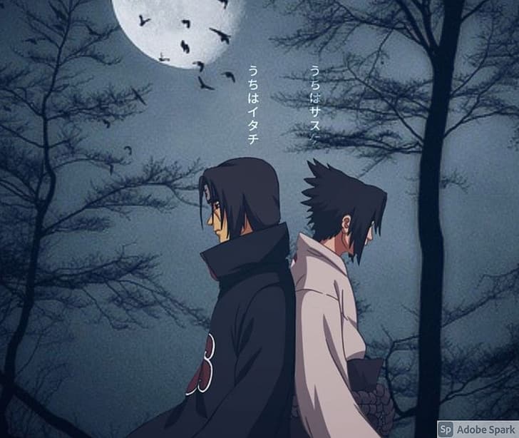 Naruto (anime), Uchiha Itachi, Uchiha Sasuke, #Itachi and Sasuke, HD wallpaper