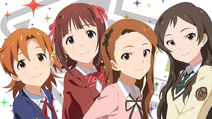 Anime, The iDOLM@STER, Haruka Amami, Iori Minase, Kana Yabuki, Shiho Kitazawa, HD wallpaper