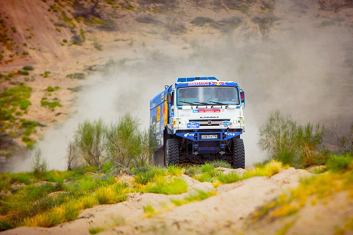 The sky, Sand, Nature, Sport, Speed, Truck, Race, Master, Beauty, Russia, Beast, Rally, KAMAZ, The front, The roads, Best, RedBull, Silk road, Silk Way, SilkWay, Contest, HD wallpaper
