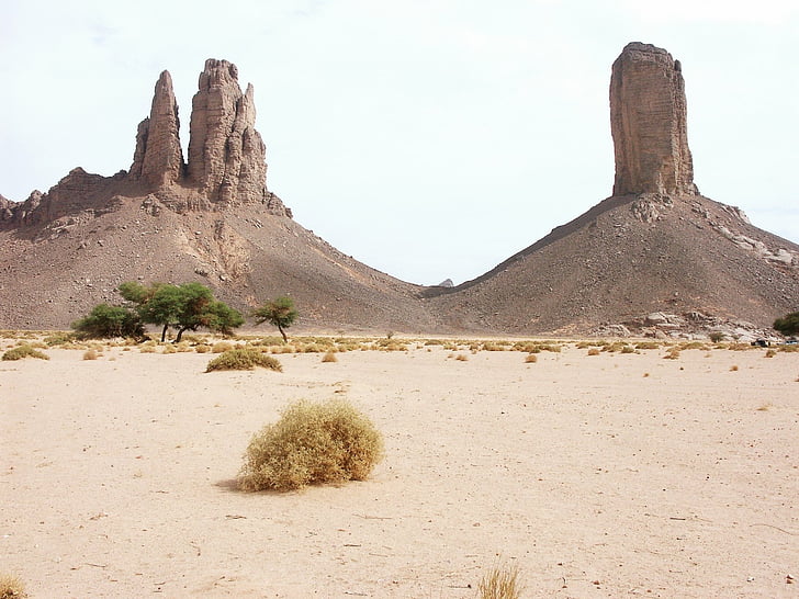 Earth, Desert, Africa, Algeria, Landscape, Rock, Sahara, Tassili N'Ajjer, HD wallpaper