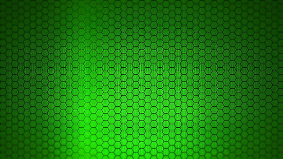 abstrak, segi enam, hijau, Wallpaper HD HD wallpaper