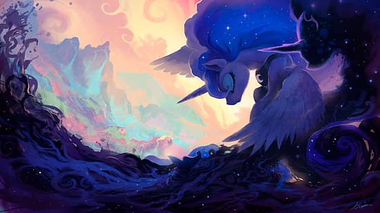Mein kleines Pony, Prinzessin Luna, HD-Hintergrundbild HD wallpaper