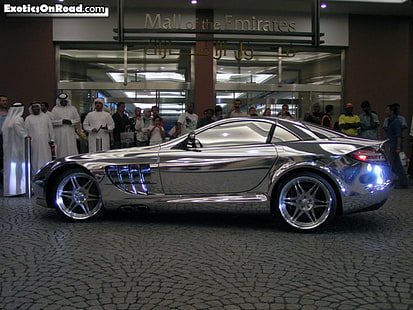Auto da un miliardo di immatricolazione di Abu Dhabi BENZ COSTRUITA IN ORO BIANCO Auto Mercedes HD Art, immatricolazione di Abu Dhabi, auto da un miliardo di dollari, Sfondo HD HD wallpaper