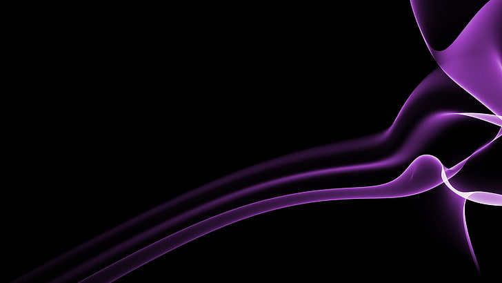 asap hitam ungu latar belakang hitam Seni Hitam HD Seni, Hitam, asap, Wallpaper HD