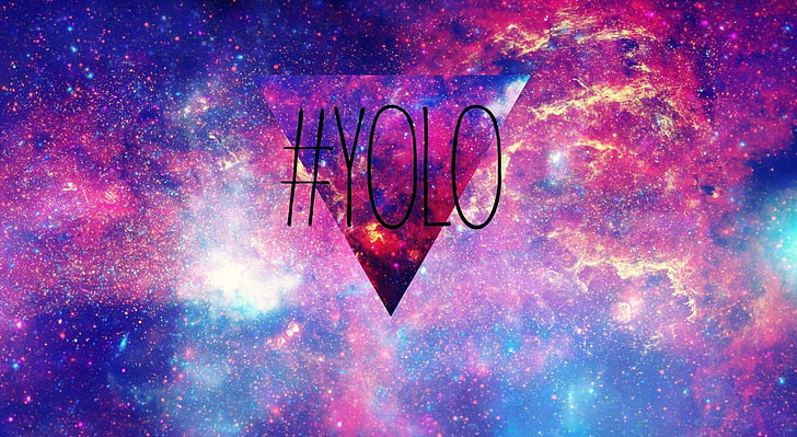 Hipster Swag, Yolo text illustration, Artistic, Typography, hipster, space, HD wallpaper