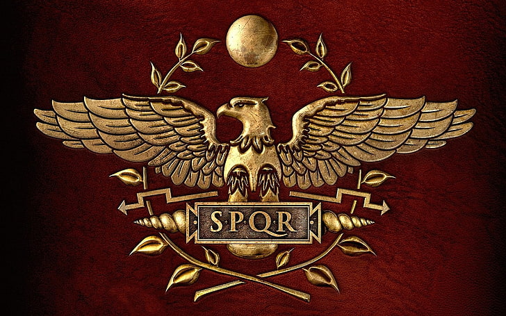 Logo SPQR, Total War, Total War: Rome II, Wallpaper HD