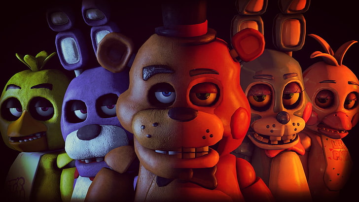 Five Nights at Freddy's, Five Nights At Freddy's 2, Bonnie (Five Night's at Freddy's), Chica (Five NIghts at Freddy's), Freddy (Five Nights at Freddy's), Toy Bonnie (Five Nights at Freddy's), Toy Chica (Five Nights at Freddy's) Freddy's), Toy Freddy (Five Nights at Freddy's), Tapety HD