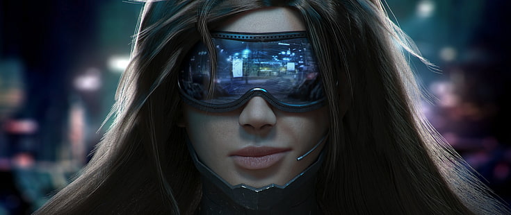 Frauen, Fan Art, Futuristisch, Cyberpunk, Ultrawide, Ultra-Wide, HD-Hintergrundbild HD wallpaper