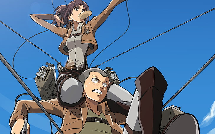 Anime, Angriff auf Titan, Connie Springer, Sasha Bluse, HD-Hintergrundbild