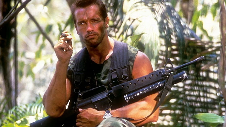 Predator, Arnold Schwarzenegger, HD-Hintergrundbild