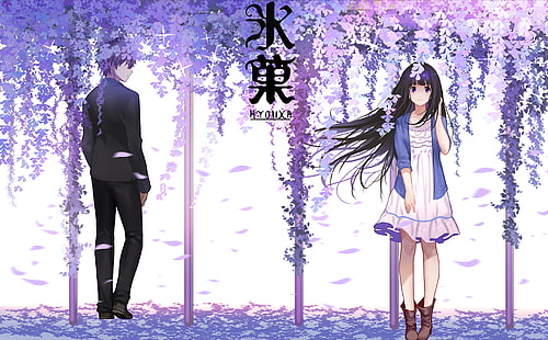 Hyouka, Chitanda Eru, Oreki Houtarou, HD-Hintergrundbild HD wallpaper