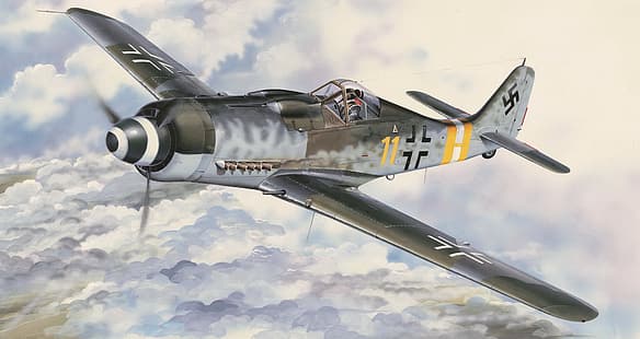 สงครามโลก สงคราม สงครามโลกครั้งที่สอง ทหาร เครื่องบินทหาร อากาศยาน เครื่องบิน เครื่องบินรบ เยอรมนี เยอรมัน Luftwaffe Boxart งานศิลปะ Focke-Wulf Fw 190, วอลล์เปเปอร์ HD HD wallpaper