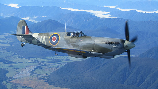 Weltkrieg Militärflugzeuge Militärflugzeuge Flugzeug Spitfire Supermarine Spitfire Royal Airforce, HD-Hintergrundbild HD wallpaper