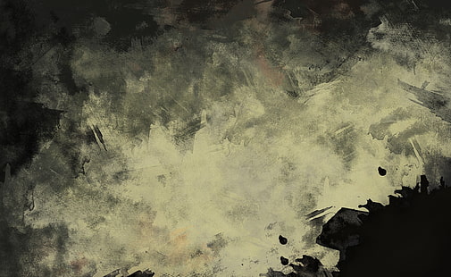 Textura de acuarela Grunge, ilustración abstracta blanco y negro, artístico, Grunge, textura, acuarela, Fondo de pantalla HD HD wallpaper