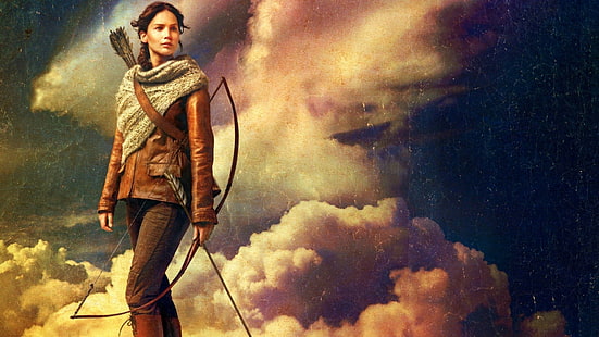 Hunger Games Katniss Everdeen, The Hunger Games, filmer, Jennifer Lawrence, HD tapet HD wallpaper