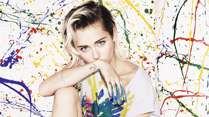 women, Miley Cyrus, HD wallpaper