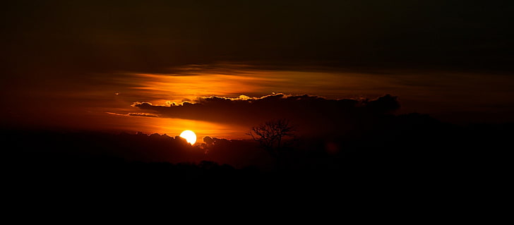 Sonnenuntergangslandschaft, Sonne, HD-Hintergrundbild
