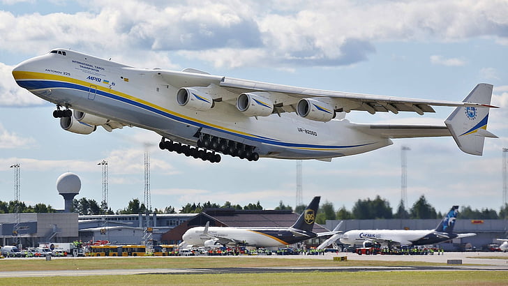 เครื่องบิน, Antonov AN-225 Mriya, เครื่องบิน, สนามบิน, เครื่องบินขนส่ง, วอลล์เปเปอร์ HD