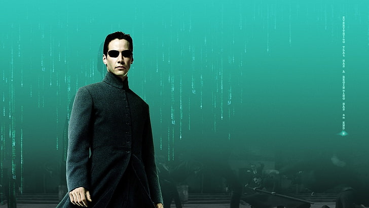 El fondo de pantalla Matrix, Neo, Keanu Reeves, Matrix, The Matrix, Fondo de pantalla HD