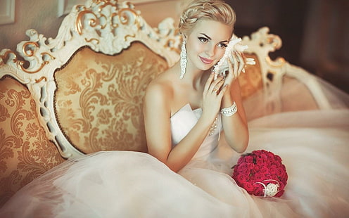Schöne Braut Mädchen, schön, Braut, Mädchen, HD-Hintergrundbild HD wallpaper
