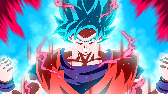 Son Goku Super Saiyajin Blau, Dragon Ball Super, Son Goku, Super Saiyajin Blau, Super Saiyajin Blau, Dragon Ball, HD-Hintergrundbild HD wallpaper