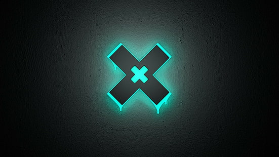 The XX, minimalism, glowing, neon, HD wallpaper HD wallpaper