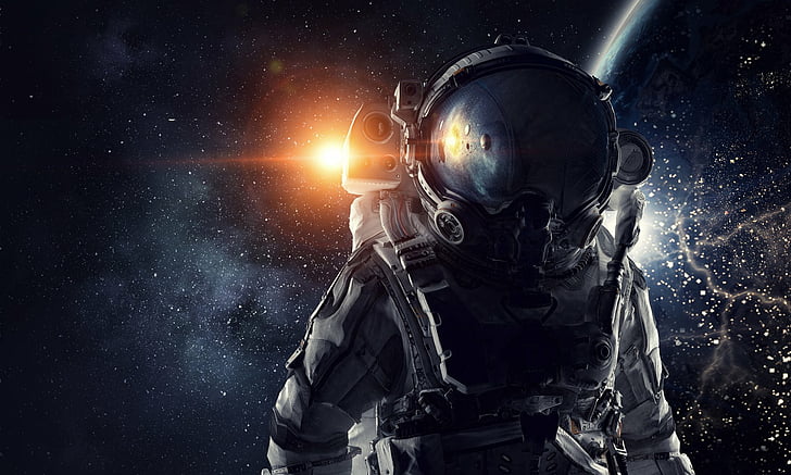Sci Fi, astronaut, HD tapet
