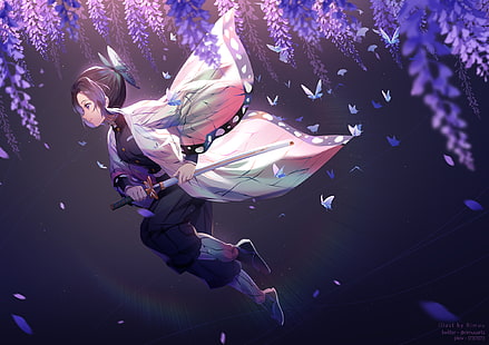 Anime, Dämonentöter: Kimetsu no Yaiba, Shinobu Kochou, HD-Hintergrundbild HD wallpaper