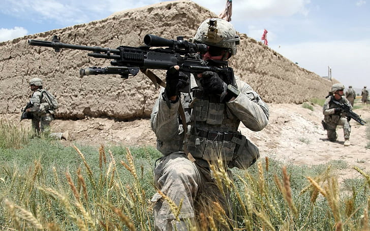 m14 ebr sniper rifle mark 14 senapan pertempuran yang disempurnakan, Wallpaper HD