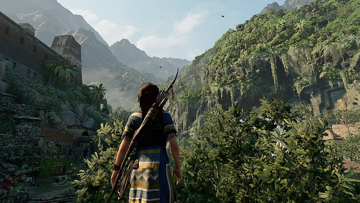 Лара Крофт, Shadow of the Tomb Raider, PlayStation 4, видеоигры, HD обои